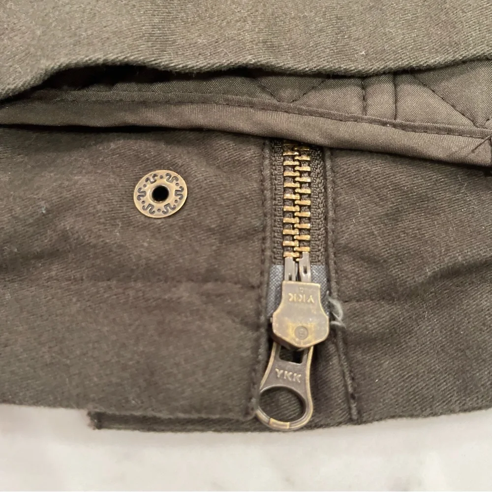 LIKE NEW! J.Jill army green lined utility jacket - Picture 9 of 14